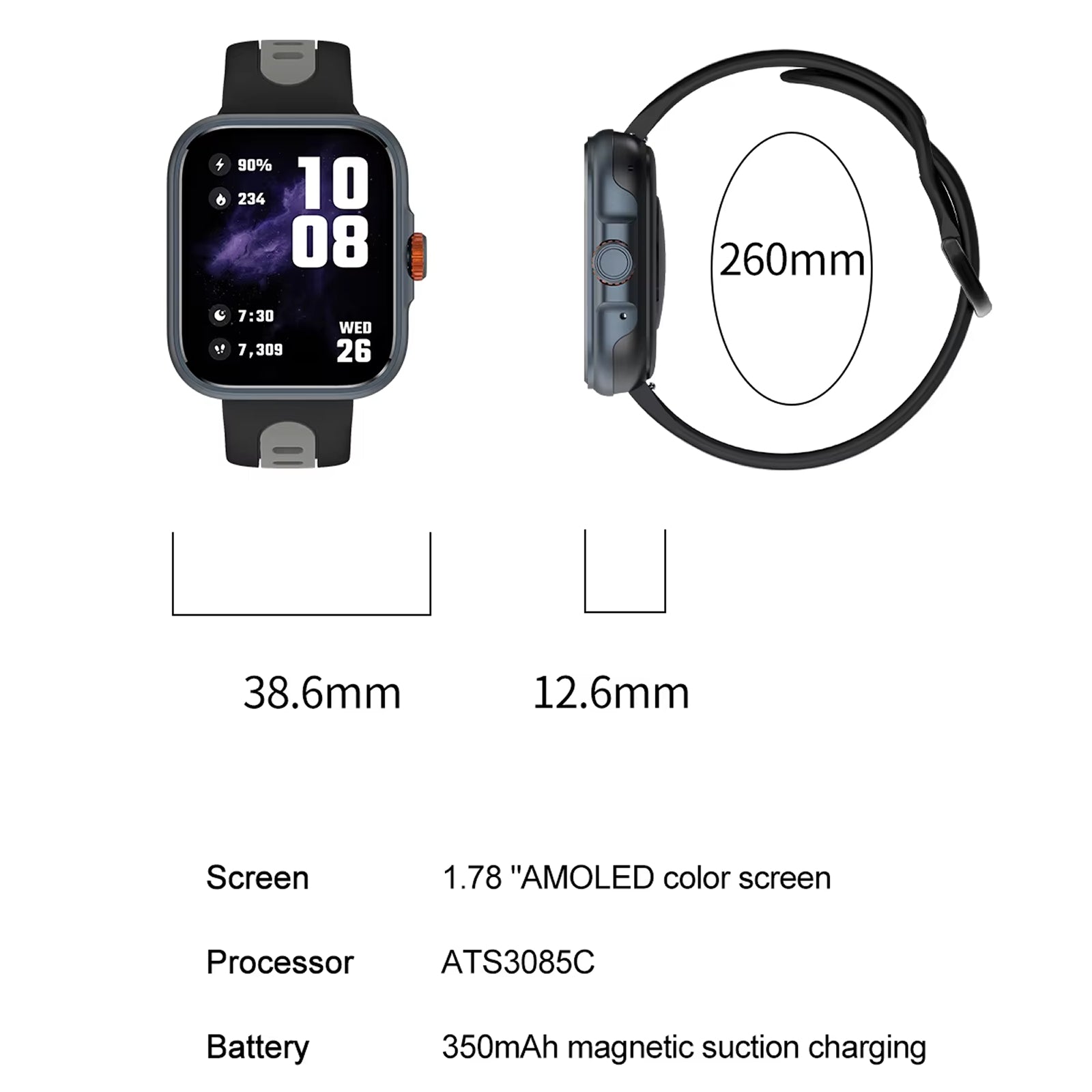 DelpinWat Swimming Smartwatch